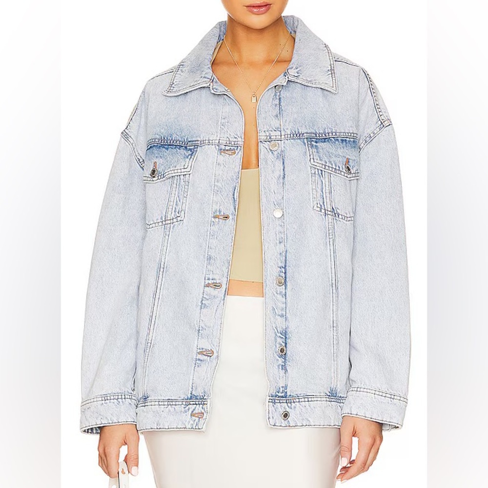 We Wore What | Revolve Oversized Denim Jean Jacket